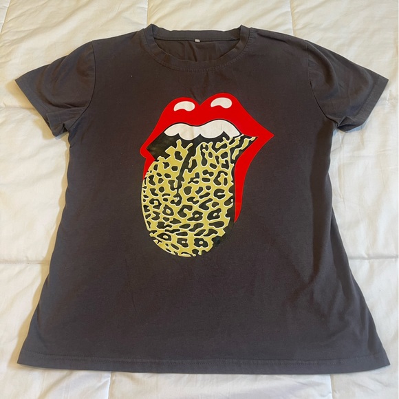 Rolling Stones cheetah graphic tee - Picture 1 of 2